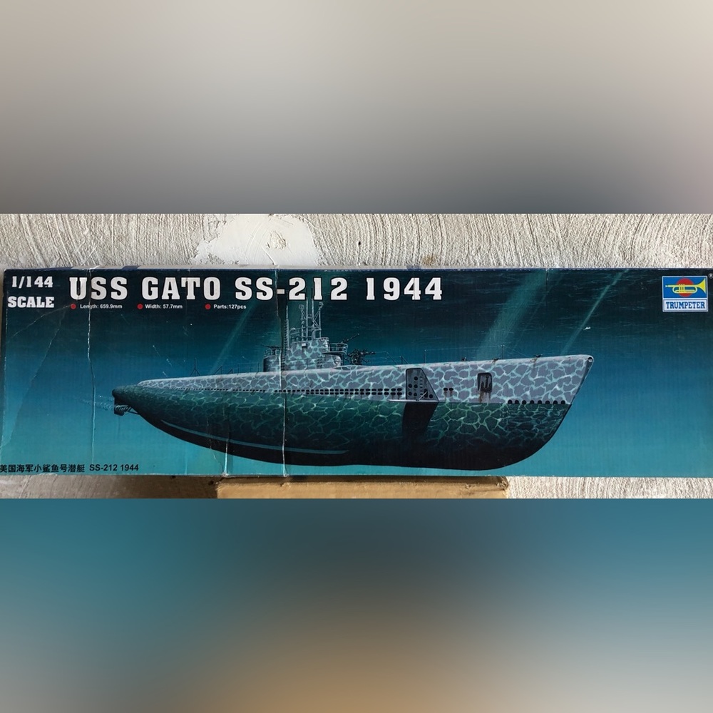 Trumpeter USS GATO SS-212 1944 1/144 Submarine  model kit 05906